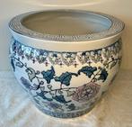 Vintage Chinese bloempot, Tuin en Terras, Bloempotten, 25 tot 40 cm, Rond, Ophalen of Verzenden, Zo goed als nieuw