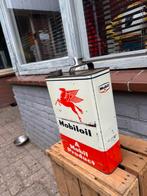 Groot Mobiloil 5 liter olieblik, Verzamelen, Gebruikt, ., ., .