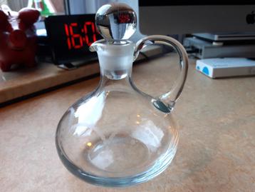 Mooi Glazen Geslepen Karaf. Met vijf mooie Glaasjes.  beschikbaar voor biedingen