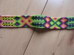 Nieuw! Vrolijke mooie Mexicaanse geweven sherp riem., Overige kleuren, 3 tot 5 cm, Nieuw, Ophalen of Verzenden