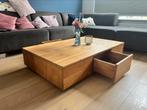 Eikenhouten Salontafel 130l x 80b x 27,5h, Zo goed als nieuw, Ophalen