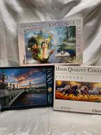 Puzzels - 3 stuks, Ophalen, 500 t/m 1500 stukjes, Zo goed als nieuw