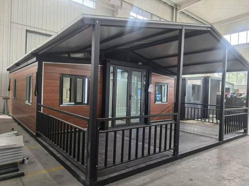 T.k Tiny house, expandebel home, schitterend chalet., Caravans en Kamperen, Stacaravans, tot en met 3, Ophalen of Verzenden
