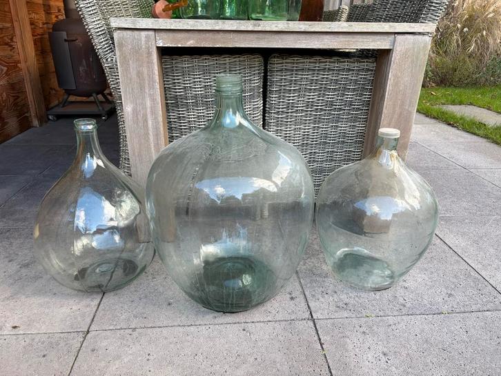 Grote collectie wijnflessen / gistflessen, Antiek en Kunst, Antiek | Glas en Kristal, Ophalen of Verzenden