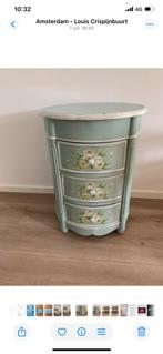 Kastje bloem motief, Huis en Inrichting, Kasten | Ladekasten, Ophalen, Overige materialen, Minder dan 50 cm, Gebruikt