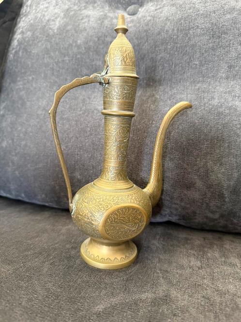Vitage messing theepotje uit India of midden-oosten, Antiek en Kunst, Antiek | Koper en Brons, Ophalen