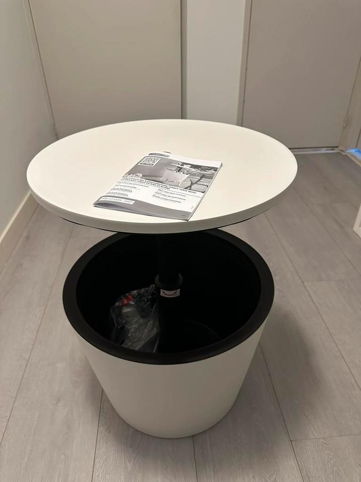 Party bijzettafel met Ice Bucket, Huis en Inrichting, Tafels | Bijzettafels, Zo goed als nieuw, Rond, 45 tot 60 cm, Minder dan 55 cm