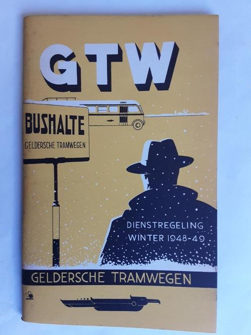 GELDERSCHE TRAMWEGEN DOETINCHEM DIENSTREG. WINTER 1948-49, Verzamelen, Spoorwegen en Tramwegen, Gebruikt, Bus of Metro, Overige typen