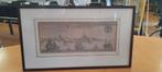 Nette gravure van oud Arnemuiden. ( ca. 1725), Antiek en Kunst, Ophalen of Verzenden