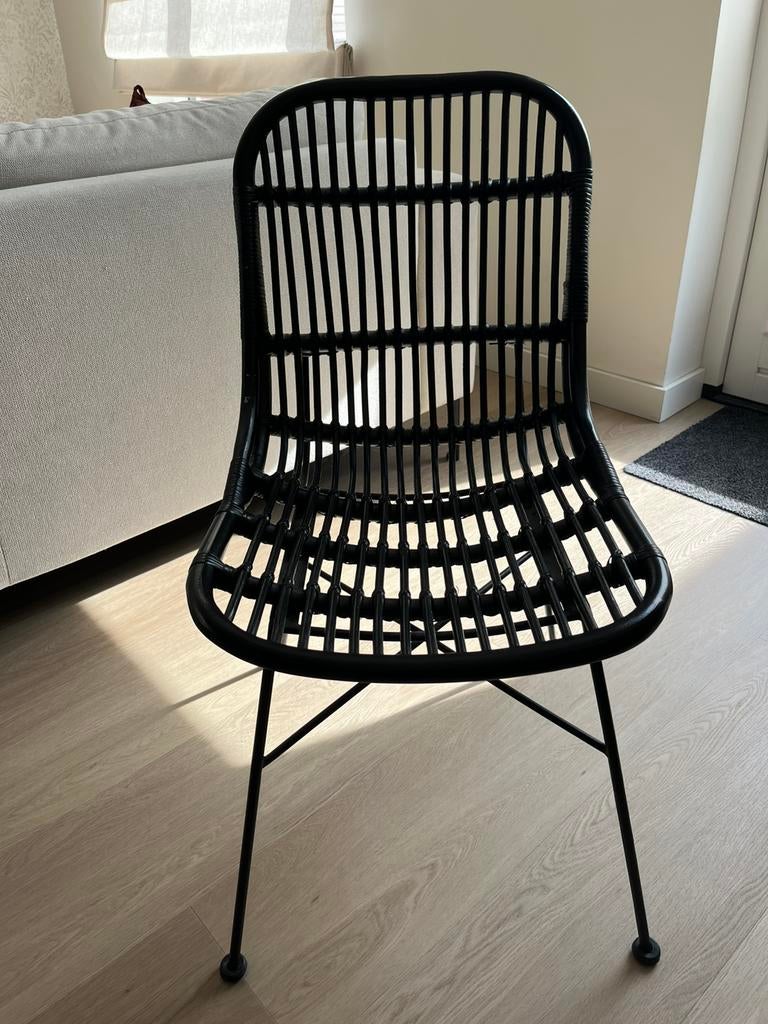 Eetkamerstoel zwart, Ophalen, Zo goed als nieuw, Zwart, Eén