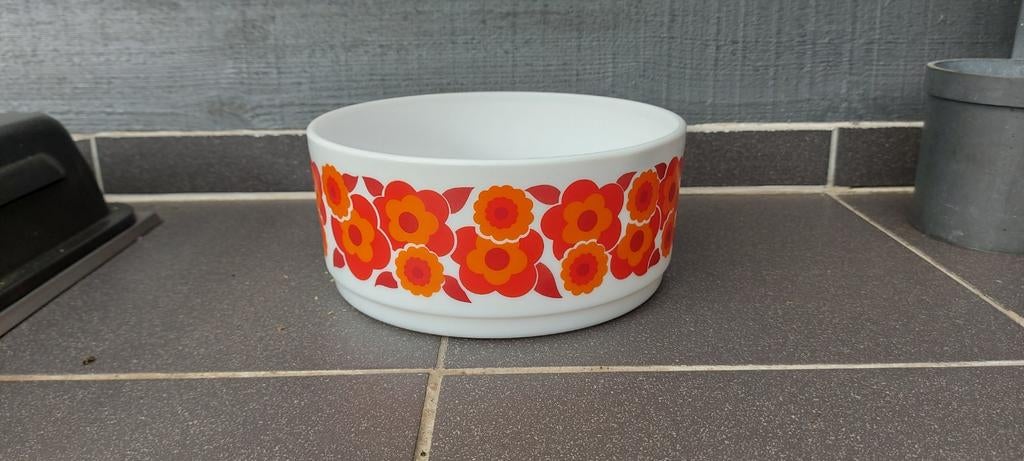 Vintage arcopal schaal decor lotus, Ophalen of Verzenden, Huis en Inrichting