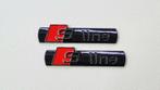 Audi S-line Badges hoogglans zwart, Ophalen of Verzenden