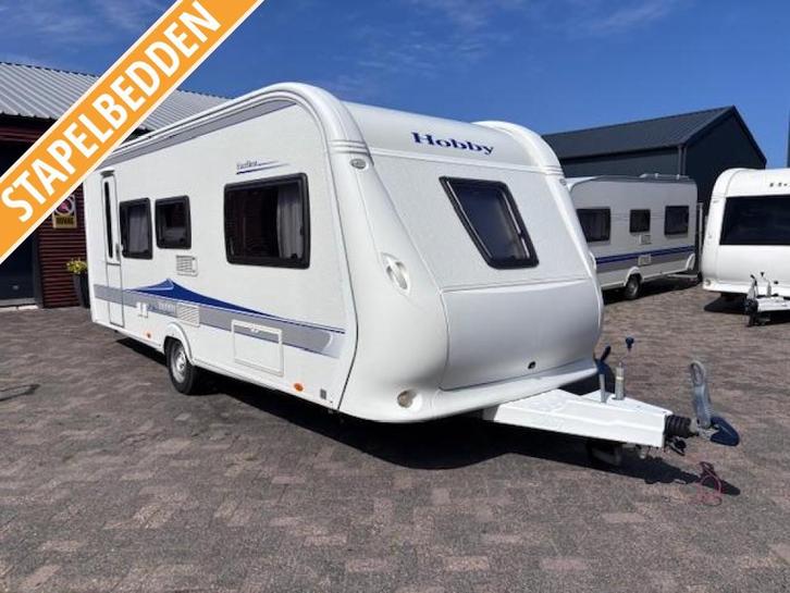 Hobby Excellent 540 KMFE bj.2009 met VOORTENT, 6 PERSOONS!, Caravans en Kamperen, Caravans, Bedrijf, tot en met 6, 1250 - 1500 kg