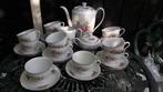 Koffieservies CMielow groot bloemboeket oa roze pioen roos, Antiek en Kunst, Antiek | Servies compleet, Ophalen of Verzenden