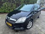 Opel Zafira 7 ZITTER MET AIRCO & EVT NIEUW APK !, 4 cilinders, Zwart, Origineel Nederlands, Startonderbreker