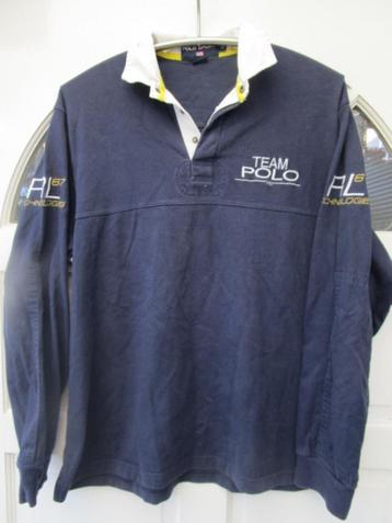 Sportieve  donkerblauwe Ralph Lauren trui, maat M valt als L beschikbaar voor biedingen