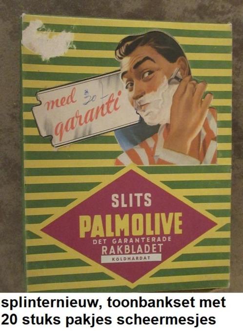 uit Zweden, jaren 50, TOONBANK set met 20 doosjes Palmolive, Verzamelen, Overige Verzamelen, Nieuw, Ophalen of Verzenden