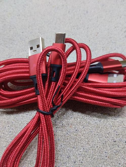Te koop; Set USB-A naar USB-C laad en data kabels., Computers en Software, Pc- en Netwerkkabels, Nieuw, Ophalen of Verzenden