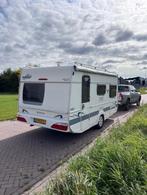 FENDT BIANCO 450 MET SPLINTERNIEUWE DOREMA VOORTENT / DWARS, Caravans en Kamperen, Caravans, Vast bed, Treinzit, Tot en met 4