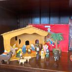 Vintage HEMA Houten Kerststal - Collectors Item, Antiek en Kunst, Antiek | Religie, Ophalen