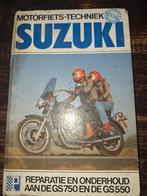 Suzuki GS750 & GS550 Motorhandboek, Motoren, Ophalen of Verzenden