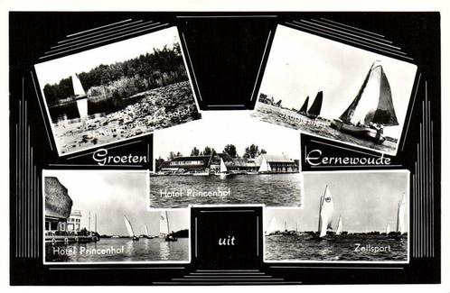 Groeten uit Eernewoude - 5 afb hotel zeilen - ongelopen, Verzamelen, Ansichtkaarten | Nederland, Ongelopen, Overijssel, 1920 tot 1940