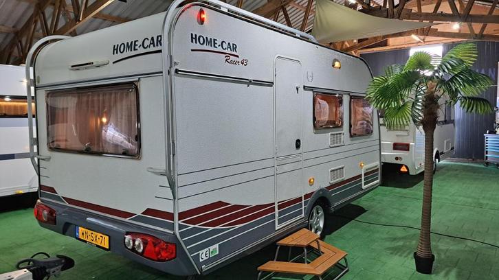 Home-Car Racer Trophy 43 KD Voortent/Mover/Inlc afleverbeurt, Caravans en Kamperen, Caravans, Bedrijf, tot en met 5, 750 - 1000 kg