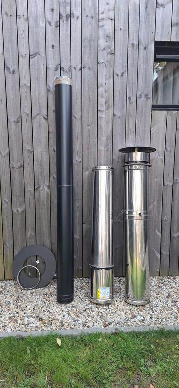 Compleet rookkanaal dubbelwandig en enkelwandig  beschikbaar voor biedingen
