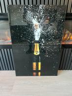 Glas schilderij champange, Ophalen