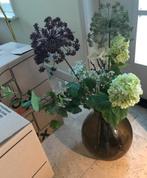 Grote Vaas met Kunstbloemen, Huis en Inrichting, Ophalen, Overige kleuren, 50 tot 75 cm, Glas