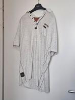 WAM DENIM Crème/Bruin Polo Shirt - 4XL, WAM DENIM, Beige, Overige maten, Ophalen of Verzenden