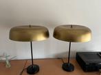 2 Tafellampen Goud/Zwart, Huis en Inrichting, Ophalen, Zo goed als nieuw, Metaal, 50 tot 75 cm