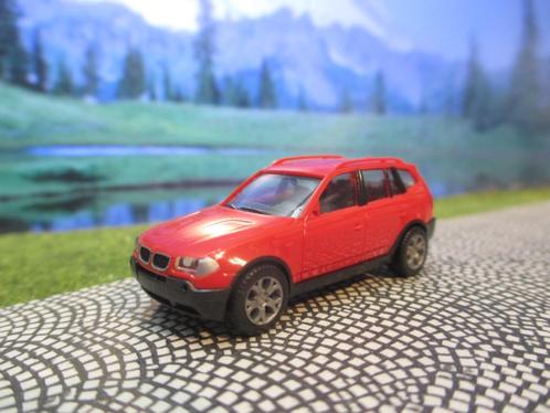 BMW X3 E83 - Herpa rood, Hobby en Vrije tijd, Modelauto's | 1:87, Zo goed als nieuw, Auto, Herpa, Ophalen of Verzenden