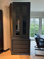 Vitrinekast met lades en glazen deuren, Ophalen, Gebruikt, 200 cm of meer, 50 tot 100 cm