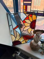 Mooie Raamhanger Glas in Lood 47x36 cm, Antiek en Kunst, Ophalen of Verzenden