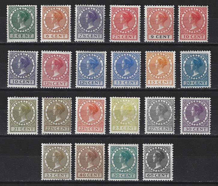 NVPH 177 - 198 ong Wilhelmina 1926 ; OUD NEDERLAND p/stuk, Postzegels en Munten, Postzegels | Nederland, Postfris, T/m 1940, Verzenden
