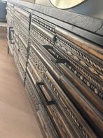 Handgemaakt Indonesisch Dressoir, uniek en ambachtelijk, Huis en Inrichting, Kasten | Dressoirs, Ophalen, Handgemaakt uit Indonesië