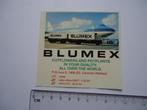 sticker Blumex Oud Limmen KLM vliegtuig retro vintage, Verzenden