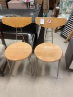 2 x stoelen, Ophalen, Gebruikt, Twee, Bruin