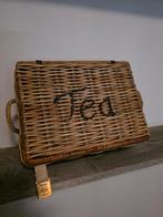 Riviera Maison Rattan Theedoos Mandje oude collectie, Ophalen of Verzenden, Zo goed als nieuw, Rond, Riet