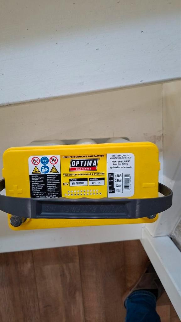 Caravan Accu - Optima YellowTop, Auto-onderdelen, Accu's en Toebehoren, Nieuw, Ophalen of Verzenden