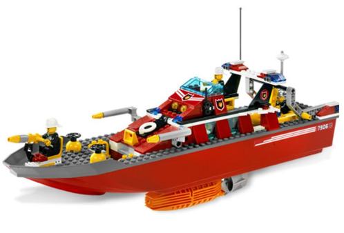 LEGO 7906 Brandweerboot groot CITY, Kinderen en Baby's, Speelgoed | Duplo en Lego, Gebruikt, Lego, Complete set, Ophalen