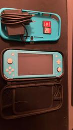 Nintendo switch lite, Spelcomputers en Games, Spelcomputers | Nintendo Switch Lite, Ophalen of Verzenden, Turquoise, Zo goed als nieuw