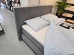 Showroommodel boxspring Axelsson Paris nu € 1750,00, Ophalen, 200 cm, Grijs, 160 cm