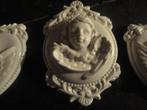 2 porcelijnen engelen schilderijtjes, Antiek en Kunst, Ophalen of Verzenden