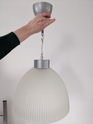 Ikea hanglamp glas melkglas wit doorsnee 35cm