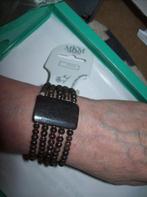 Armband Bruin tinten rek Model leuk Vlot rekbaar, Sieraden, Tassen en Uiterlijk, Armbanden, Bruin, Verzenden, Nieuw, Met bedels of kralen