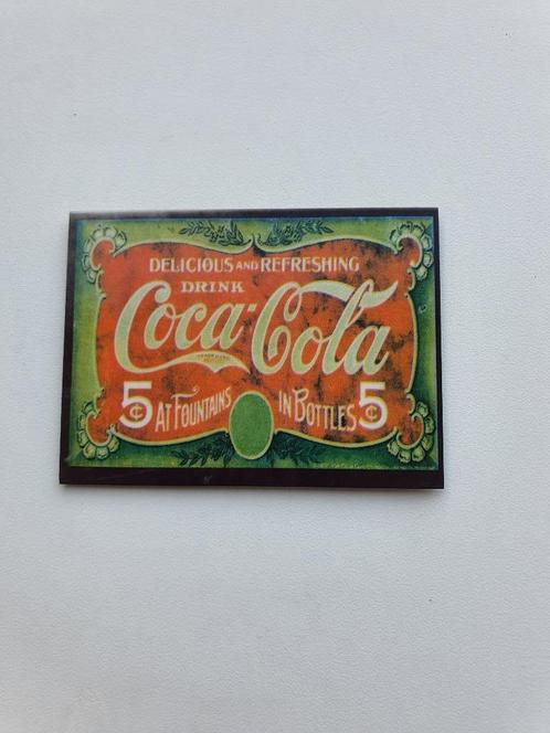 Vintage Retro Coca Cola Magneet - Goed, Verzamelen, Retro, Huis en Inrichting, Ophalen of Verzenden
