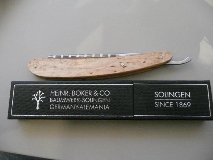 Open Scheermes Böker Celebrated Olijfhout, Sieraden, Tassen en Uiterlijk, Uiterlijk | Gezichtsverzorging, Nieuw, Verzorging, Gehele gezicht
