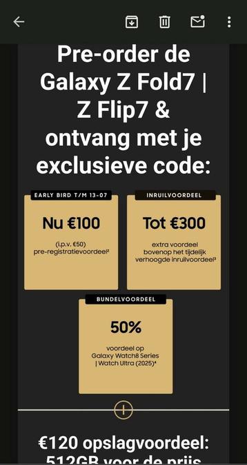Samsung z fold z flip korting code beschikbaar voor biedingen